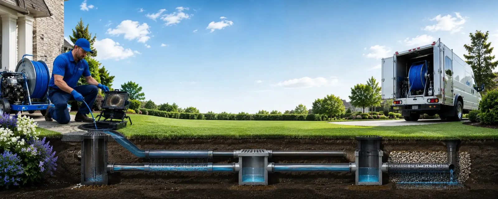 Outdoor drain cleaning information for Maskell, NE